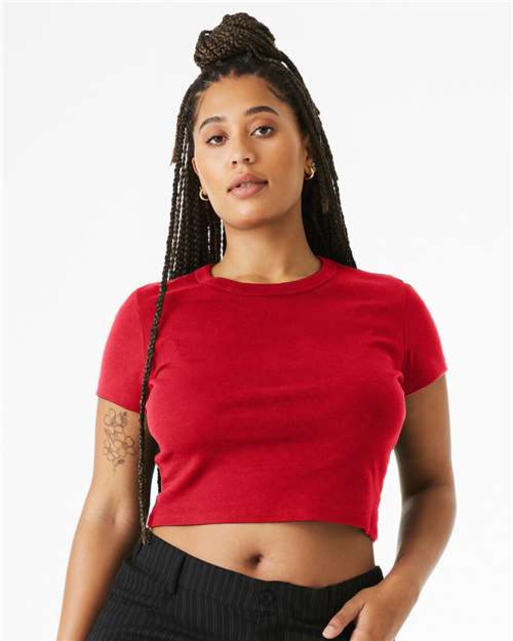 BELLA CANVAS Women’s Micro Rib Baby Tee for Casual Wear & Modern Layering Style